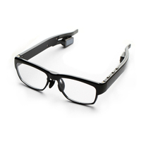 智能骨传导蓝牙耳机防水无辐射降噪高科技助听复古眼镜 未来听觉与视觉的完美融合