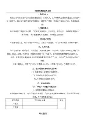 代理国内广告业务经销商激励政策方法（完整版）